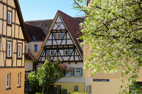 Historic Building in Sindelfingen Germany - Golden Afternoon Light by Matthias Hauser