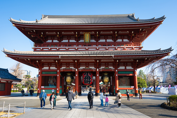 Kaminarimon Gate - Asakusa Temple Tokyo by Matthias Hauser