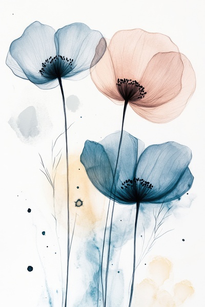 Floral Elegance - Delicate Translucence by Matthias Hauser