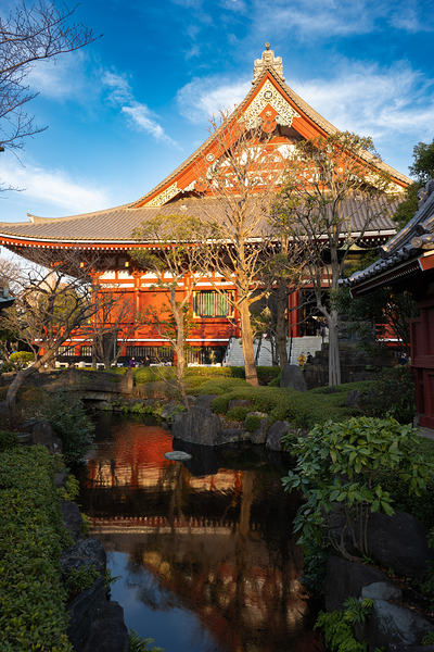 Asakusa Serenity - Reflection of Senso-ji Temple in Tokyo by Matthias Hauser