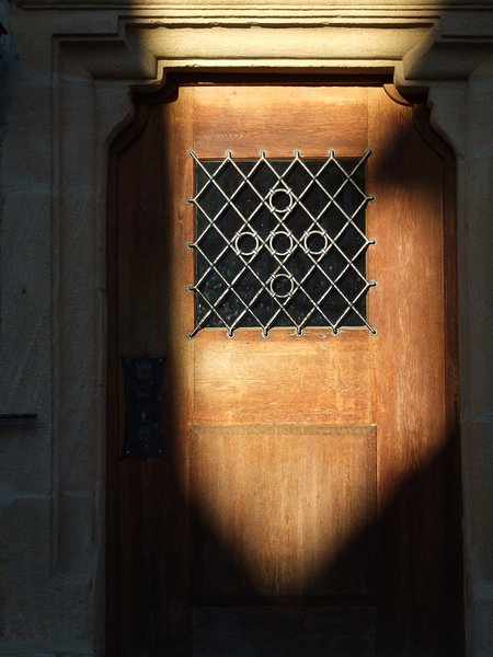 Medieval Light - Wooden Door in Waldenbuch by Matthias Hauser
