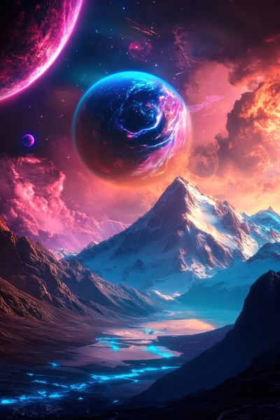 Celestial Majesty - Alien Worlds Print