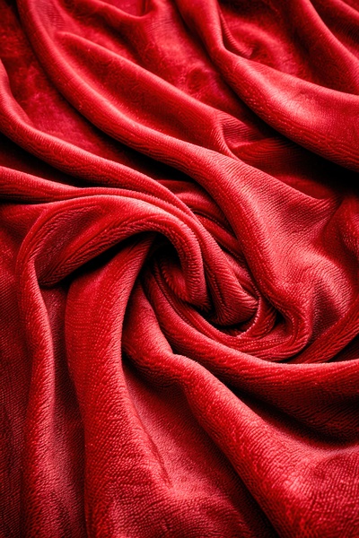 Red Abstract Fabric Print