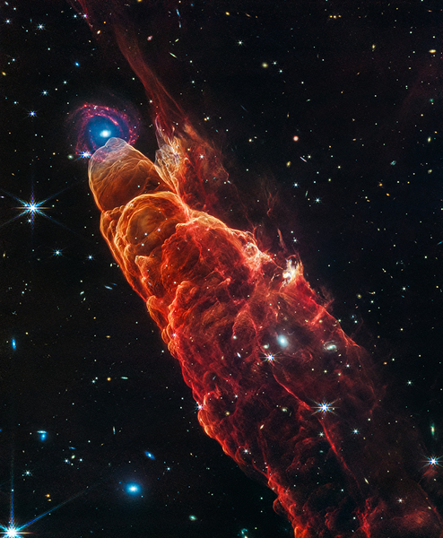 Space Image Herbig-Haro James Web Telescope by Matthias Hauser