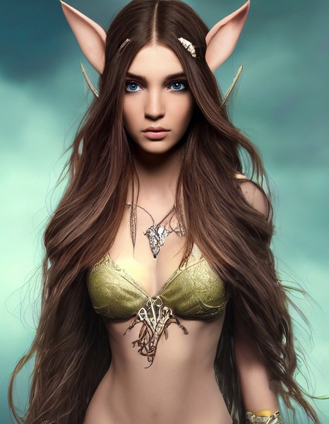 Cute Elf Woman 02 by Matthias Hauser