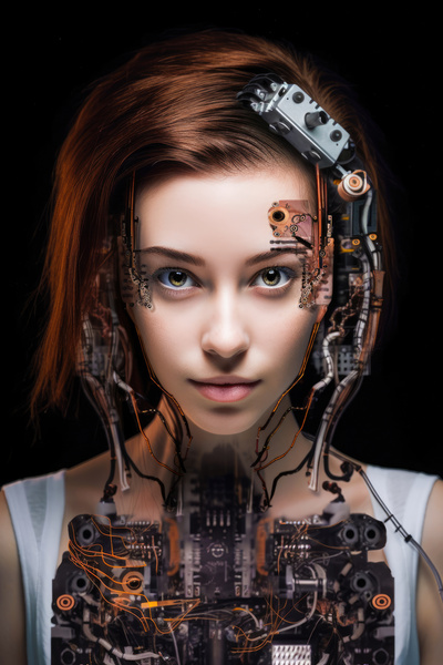 The Future of AI 15 Woman Android by Matthias Hauser