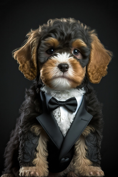 Well-dressed Animal 46 Cavapoo Dog Print