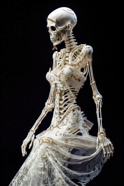Skeleton Bride 01 Print