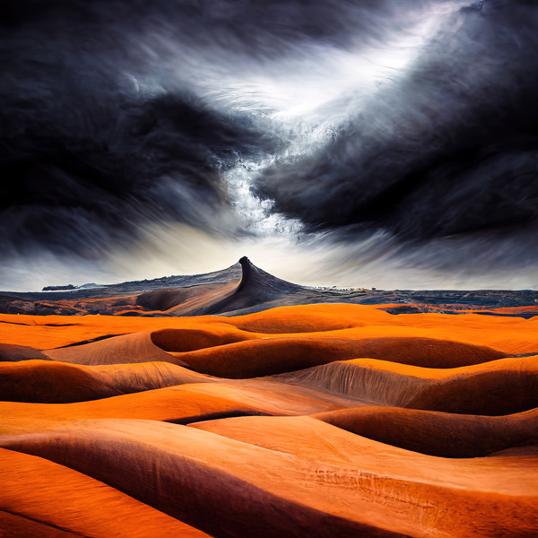 Dramatic Desert Landscape 01 Print