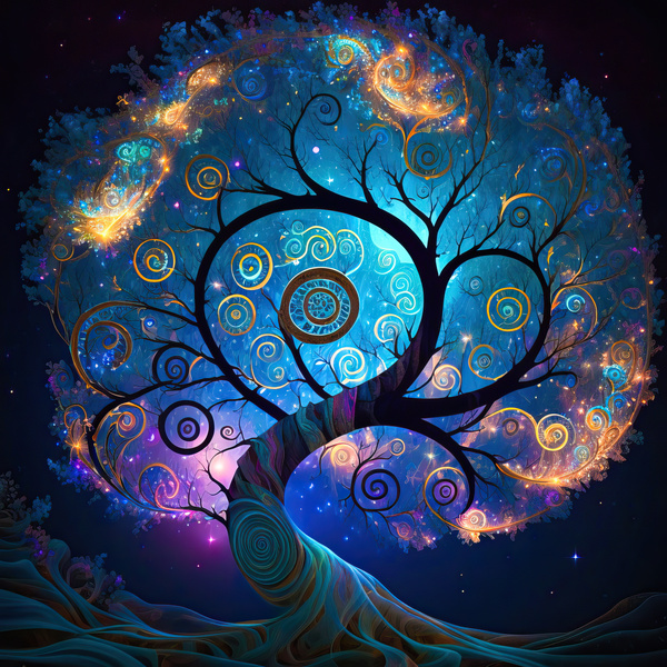 Fractal Tree 58 by Matthias Hauser