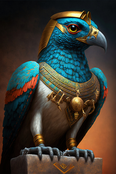 Egyptian Gods 03 Horus by Matthias Hauser