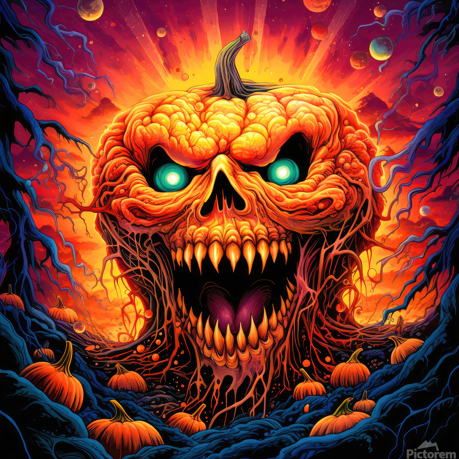 ぷっくりアート『ハロウィン』 ぷっくりハロウィンロゴイラスト - No: 24175705｜無料イラスト