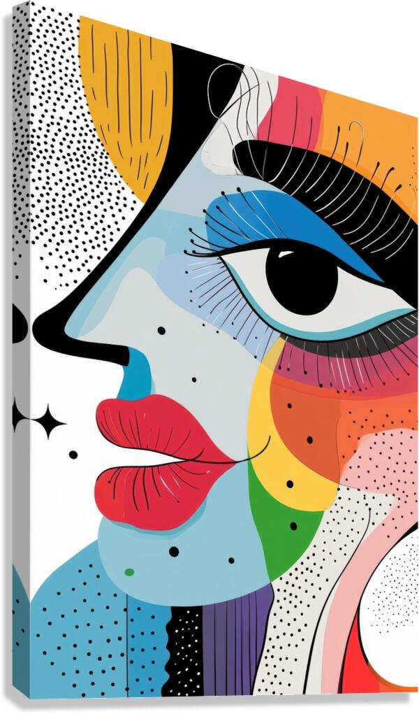 Vivid Whimsy - Abstract Expression Canvas Print