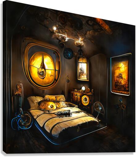 Steampunk Bedroom 01 by Matthias Hauser Wall Art