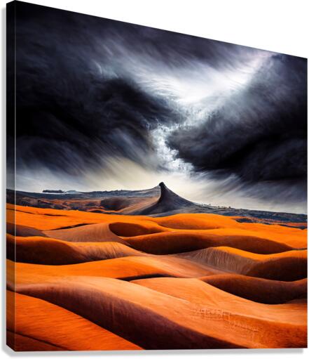 Dramatic Desert Landscape 01 Canvas Print