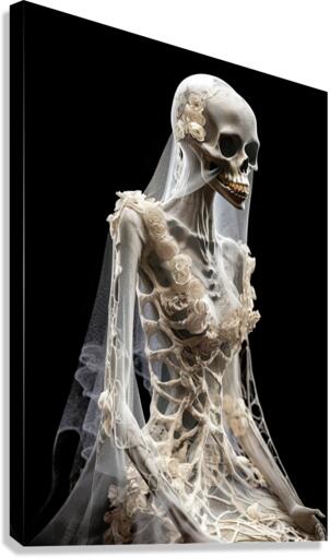 Skeleton Bride 03 Canvas Print