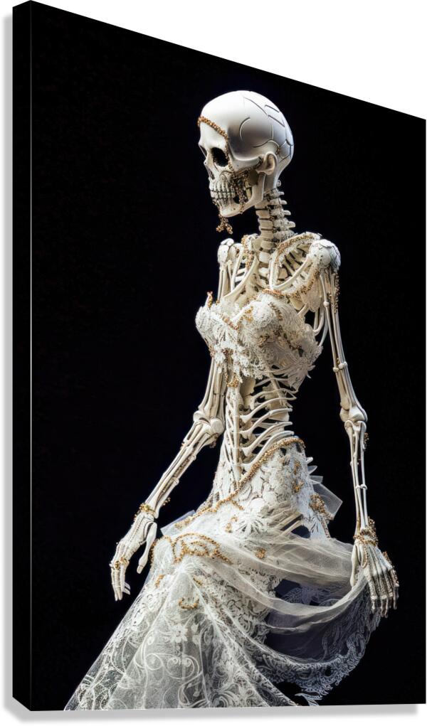 Skeleton Bride 01 Canvas Print