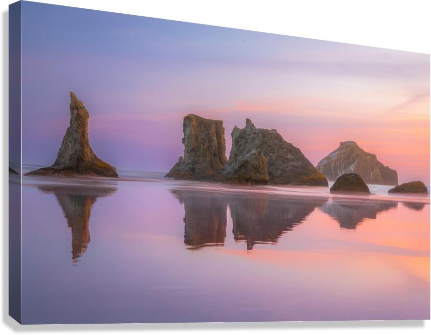 Sea Stack Reflections Canvas Print