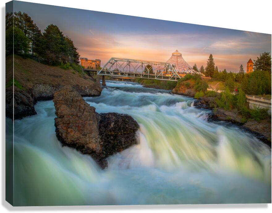 Spokane Falls Canvas Print