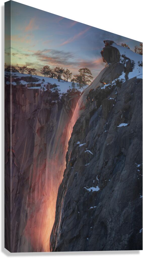 Winter Firefall Canvas Print