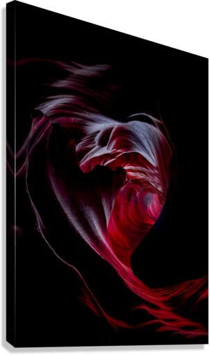 Heart Fire Vortex Canvas Print