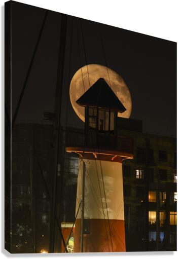 Lighthouse Moon Canvas Print