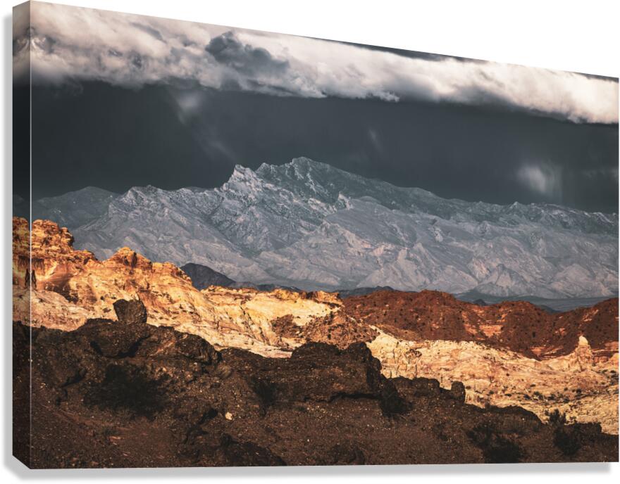 Storm Mountain Layers Canvas Print