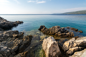 Beautiful rugged bay near Osor on the island of Losinj in the Adriatic Sea Croatia