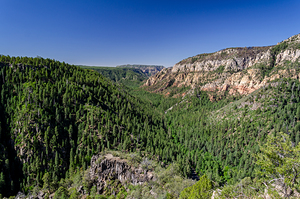 Scenic valley near Flagstaff in the United States