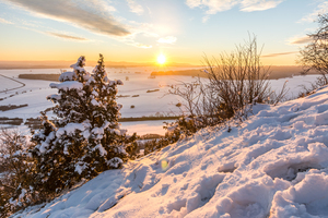 Sunset in the Snow