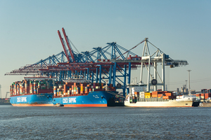 Container Ships in Hamburg