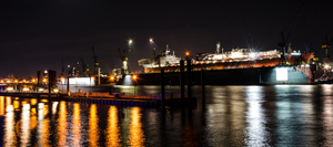 Shipyard at Night