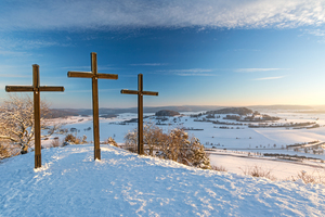 Summit Crosses in Winter