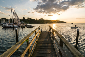 Sunset in Langballigau