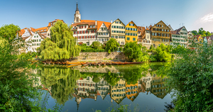 Waterfront in Tubingen Germany