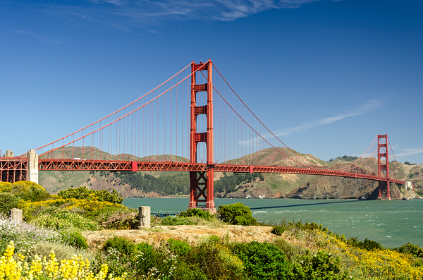 Golden Gate Bridge in San Francisco in spring  Imprimer