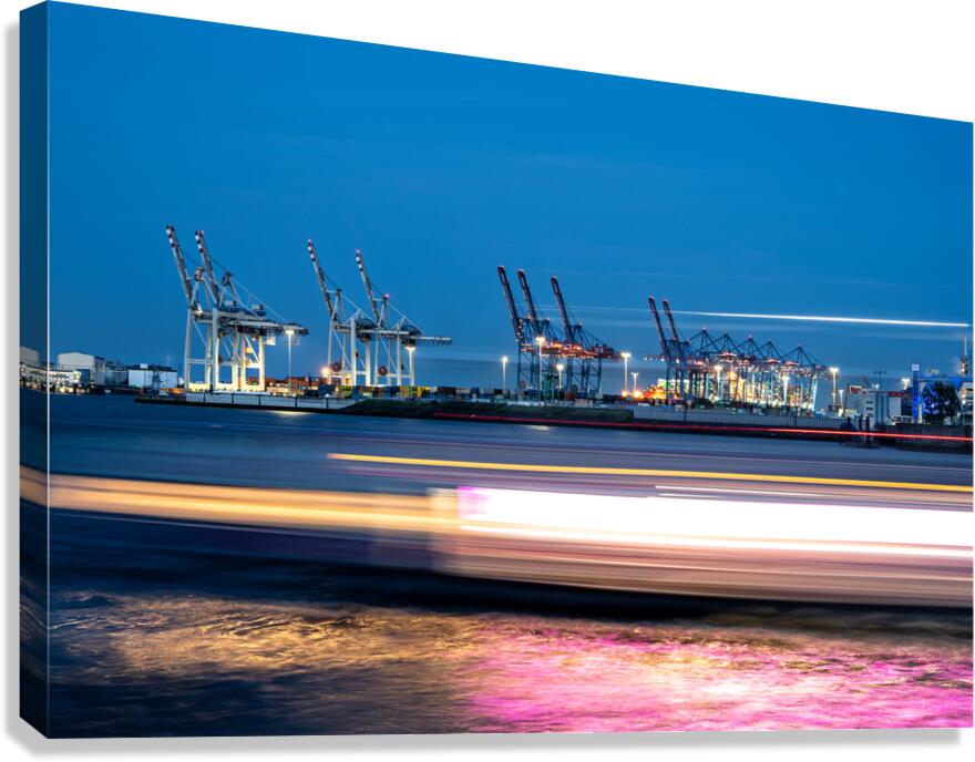 Dockland Ferry Ghost Canvas Print
