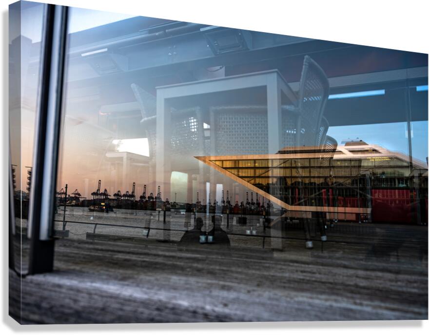 Dockland Reflection Canvas Print