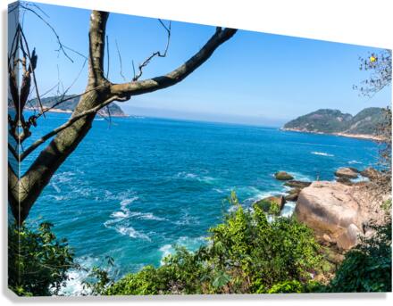 Lonely Fisherman in Rio de Janeiro Canvas Print