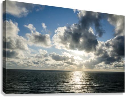 Silver Sunset Canvas Print