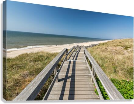 Foot Bridge in the Dunes Canvas Print