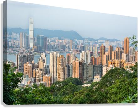 Hong Kong in the Evening Canvas Print