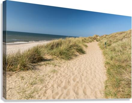 Hiking in the Dunes Canvas Print