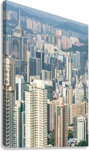 Vertical Hongkong Canvas Print