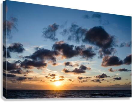 Black Cloud Sunset Canvas Print