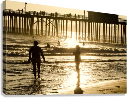 Beach Ghosts  Canvas Print