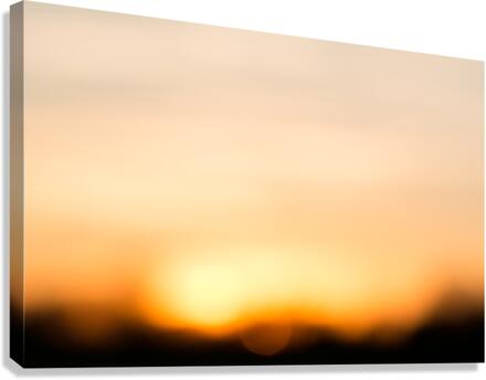 Sunset Bokeh Canvas Print