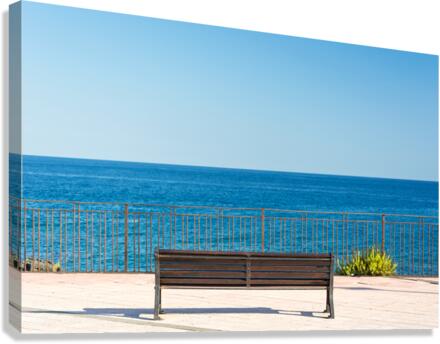 Ocean Bench Canvas Print