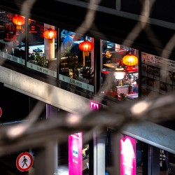 Night shot of a Chinese restaurant