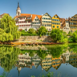 Waterfront in Tubingen Germany